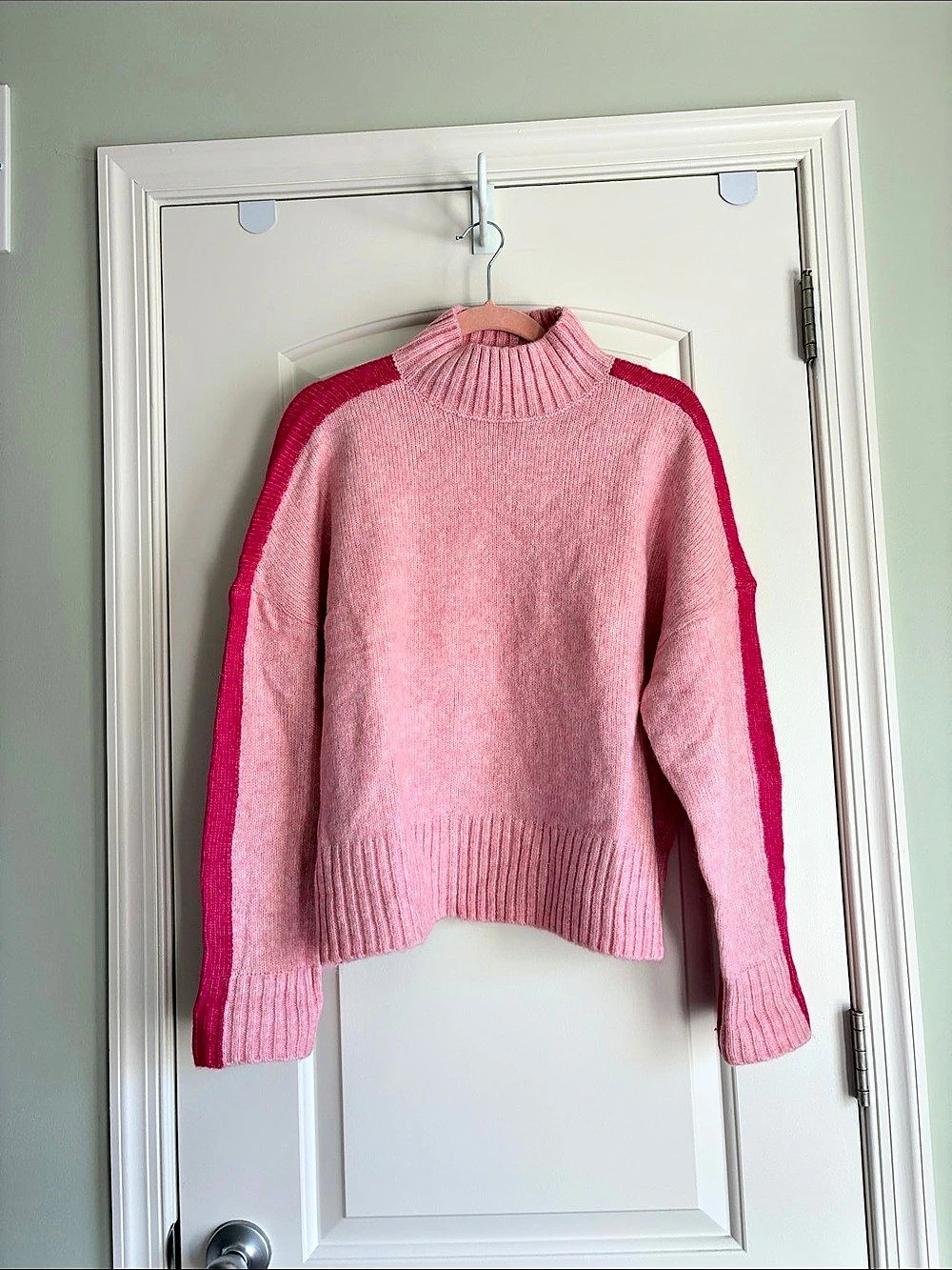 LOFT Pink Turtleneck Sweater Size Large NWT